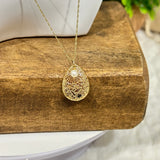 Колие Марина с Перли във Формата на Сълза