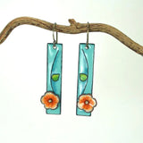 Цветни обеци с емайл