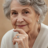 Ретро Синьо Пръстенче