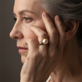 Винтидж Златен Пръстен с Перла