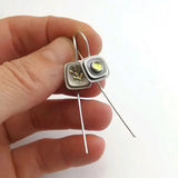 Обеците с Жълт Кристал