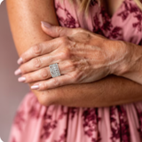 Винтидж Пръстен с Цирконий на Слоеве