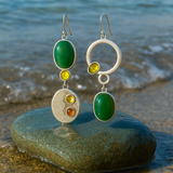 Сребърни обеци Drop Sabrina