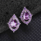 Колие и обеци Надин Аметист