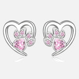 Обици с Печат и Сърце с Цирконий