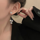 Златни обеци с цирконий Triade