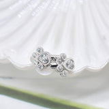 Обици Прегръдка на Лапа с Блестяща Циркония