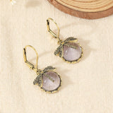 Сферични обеци от сребро в старинен стил