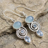 Винтидж обеци от Лунен камък