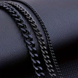 Минималистично колие с кубинска верига за мъже