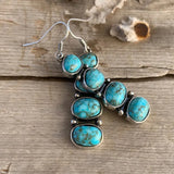 Винтидж обеци с червена тюркоаз