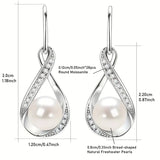 Златни перлени обеци