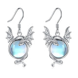 Бляскави обеци с Лунен камък