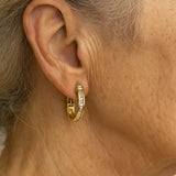 Винтидж обеци от злато и диаманти