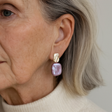 Елегантни обеци от злато с барокови перли