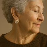 Елегантни и Изискани Обеци с Плочки от Опал в Злато