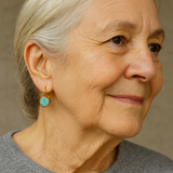 Винтидж обеци в тюркоазено с злато