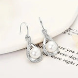 Златни перлени обеци