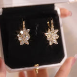 Обици "Пролетна звезда" с висящ елемент