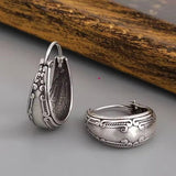 Винтидж обеци Мандала от сребро