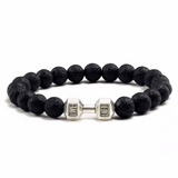 Ароматерапевтична гривна с лавови камъни