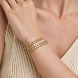 Гривна от Неръждаема Стомана с Цепка от Цирконий