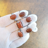 Комплект пръстени от естествени камъни