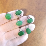 Комплект пръстени от естествени камъни