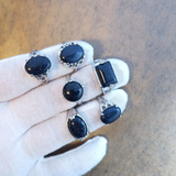 Комплект пръстени от естествени камъни