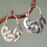 Геометрични обеци от метал