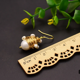 Ръчно изработени обеци с оризови мъниста