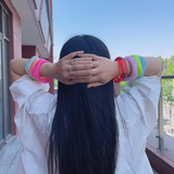 Цветна квадратна гривна от акрил