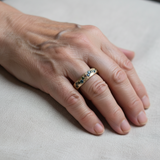 Винтидж златен цветен пръстен