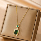 Колие Грета с Изумруден Камък