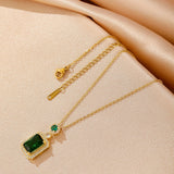 Колие Грета с Изумруден Камък