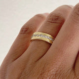 Винтидж пръстен от злато с цирконий