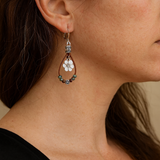 Винтидж цветни обеци от кожа