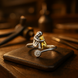 Сребърен пръстен 925 с цирконий – Регулируем и ръчно изработен