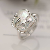 Винтидж пръстен от сребро с перла