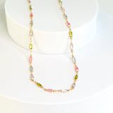 Колие Исабела с Многоцветни CZ Камъни