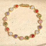 Винтидж гривна Златно Сърце Любов Дъга