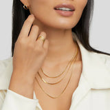 Колие с многослойни верижки Виена